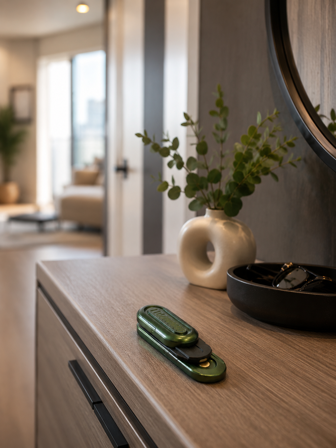fidget luxe dosette meuble entrée condo