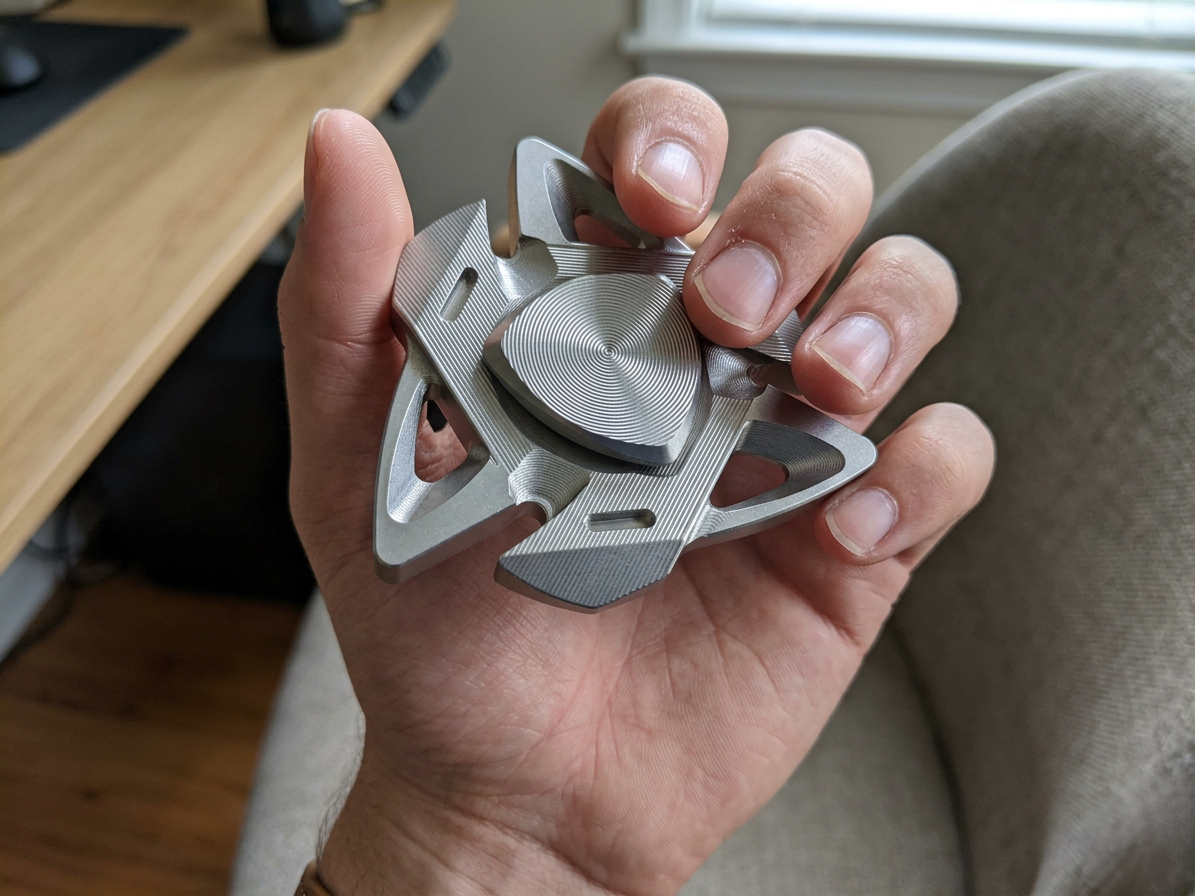 fidget spinner metal focus agente main homme