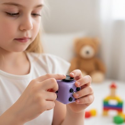 Jouet anti stress cube fillette