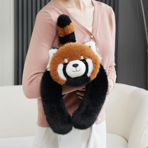 peluche lestee renard bras femme