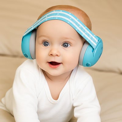 Casque anti bruit bébé fille