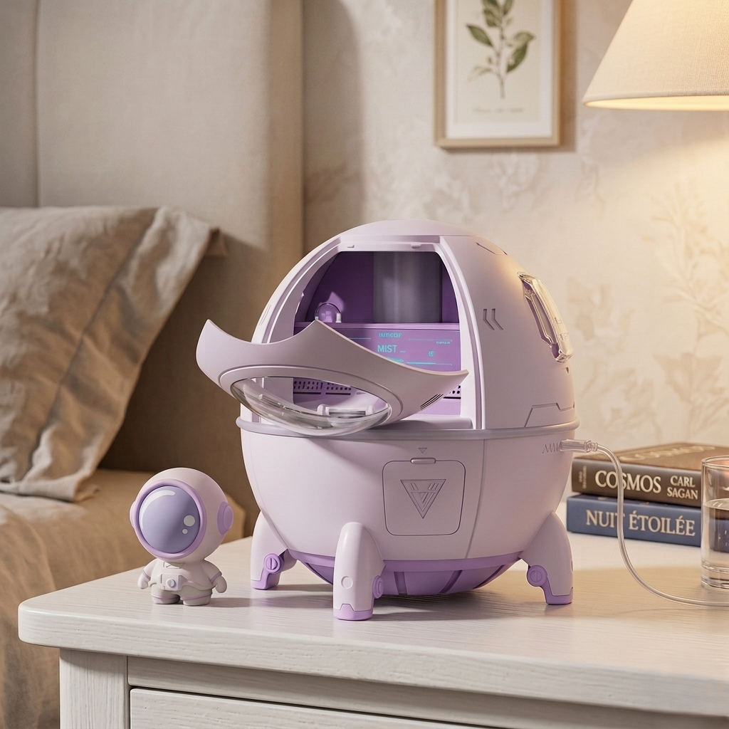 aromatherapie capsule spatiale table chevet