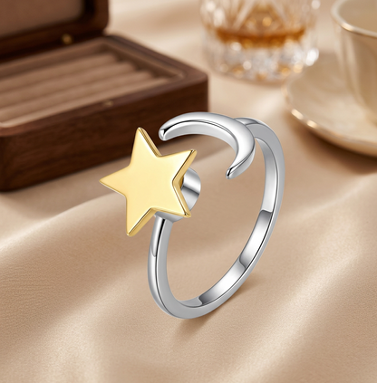 Bague anti anxiété | Étoile Rotative™