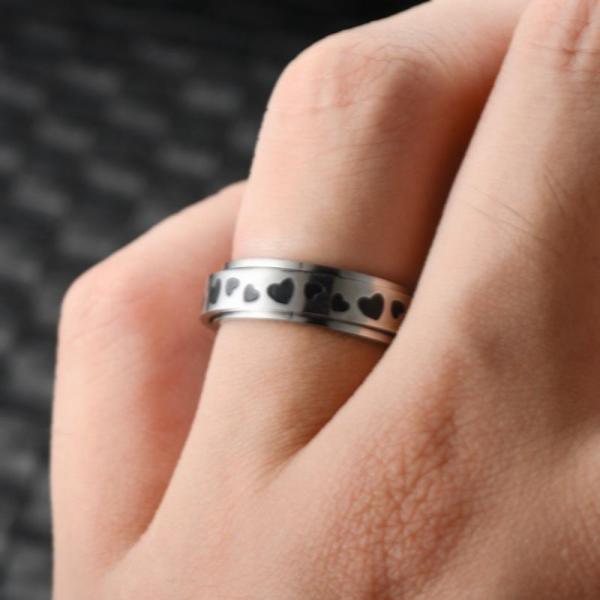 bague anti stress / cœur™