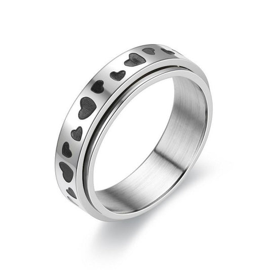 bague anti stress coeur neutre