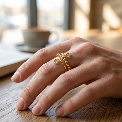 Bague anti stress femme