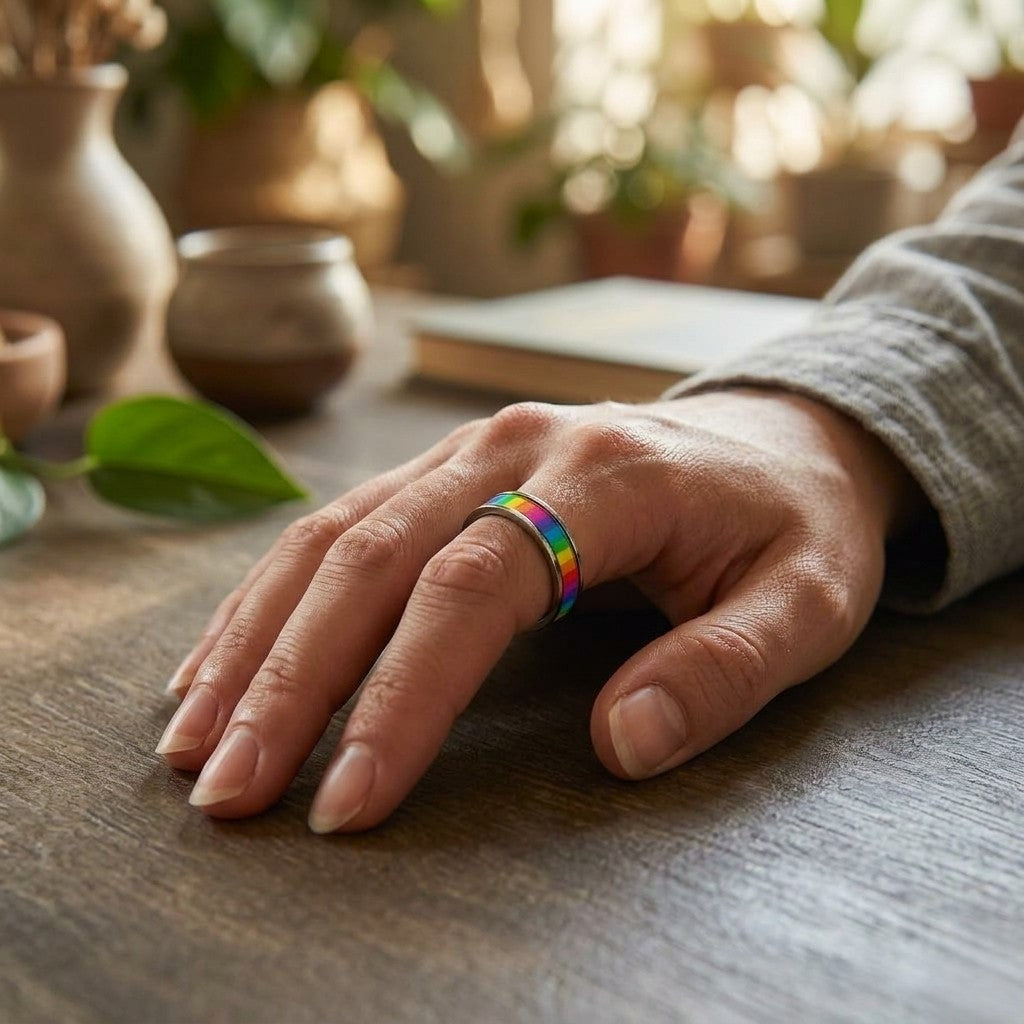 bague anti stress personne non binaire
