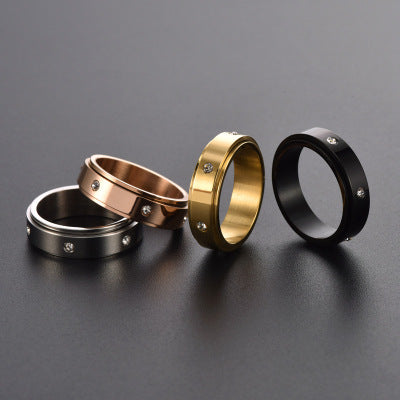 bague anti-stress tournante élegance apaisante choix couleur