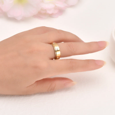 bague anti-stress tournante élegance apaisante femme