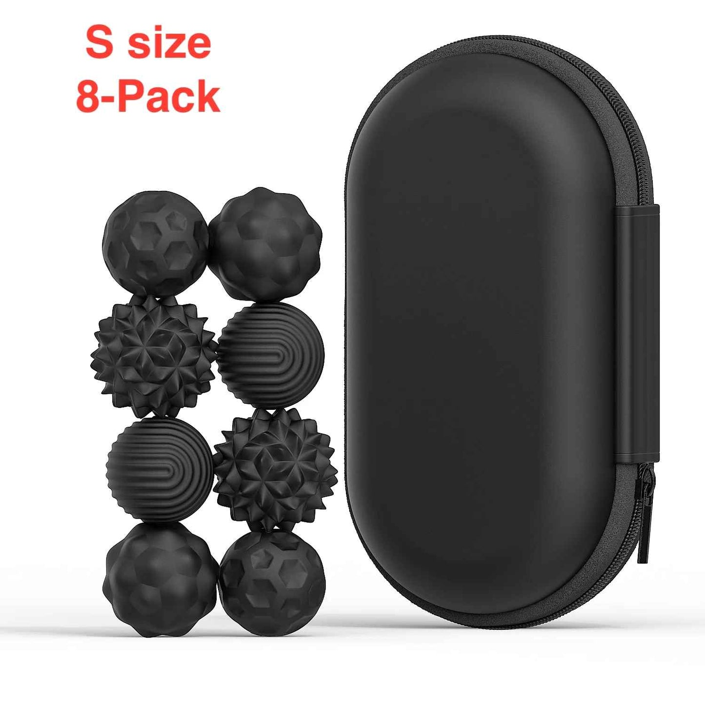 balle anti-stress 8 S noir