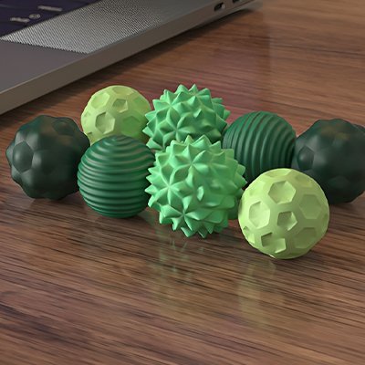 Boule anti-stress sur table
