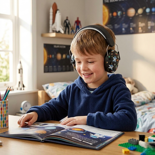 casque anti bruit autisme motif d'intéret chambre planets