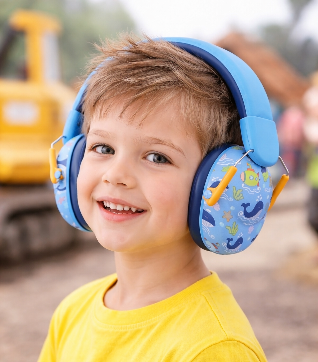 casque anti bruit autisme motif d interet sous-marin baleines garcon