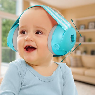 Casque anti bruit bébé coté