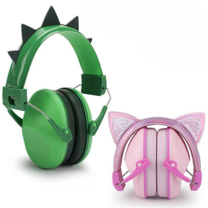 casque anti bruit enfant funny rose dino