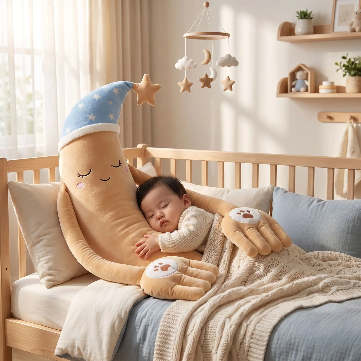coussin lune bebe lit