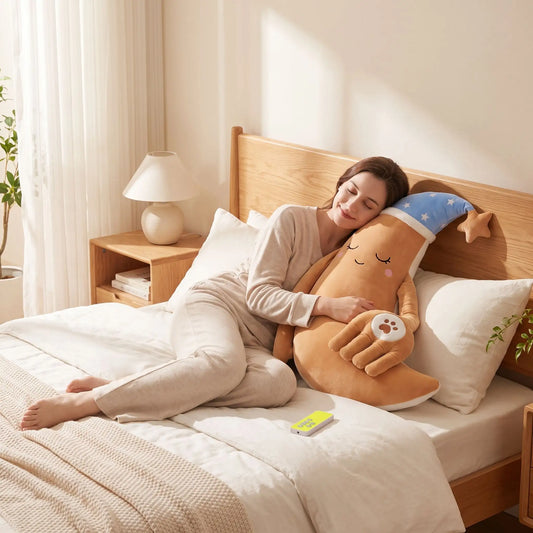 coussin lune femme lit