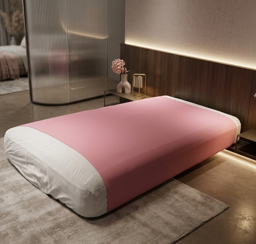 couverture lestee autisme-drap compressif rose