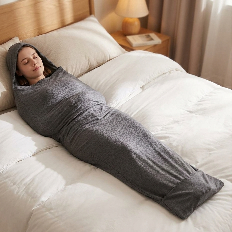 couverture lestee compressive-femme lit