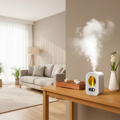 diffuseur de parfum sur desserte