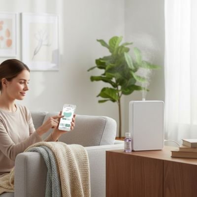 Diffuseur huile essentielle moderne salon