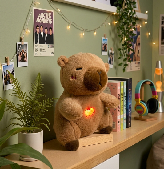 doudou qui respire capybara brun