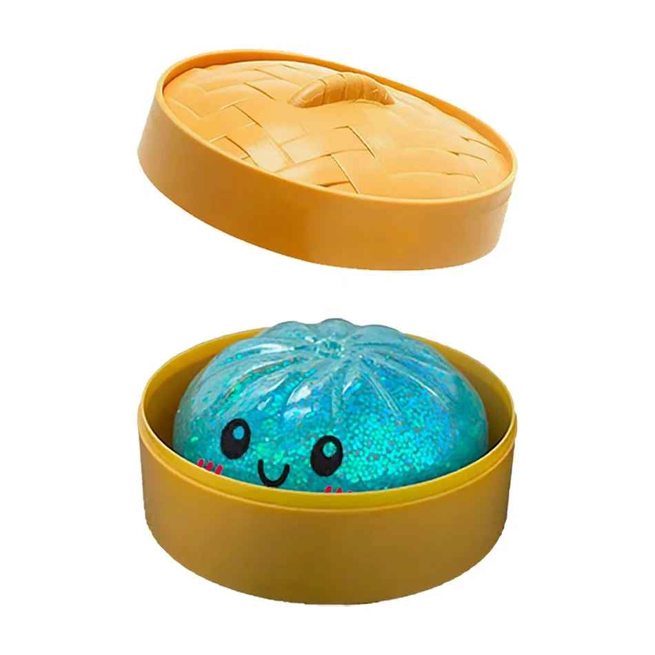 dumplings squishy bleu brillant