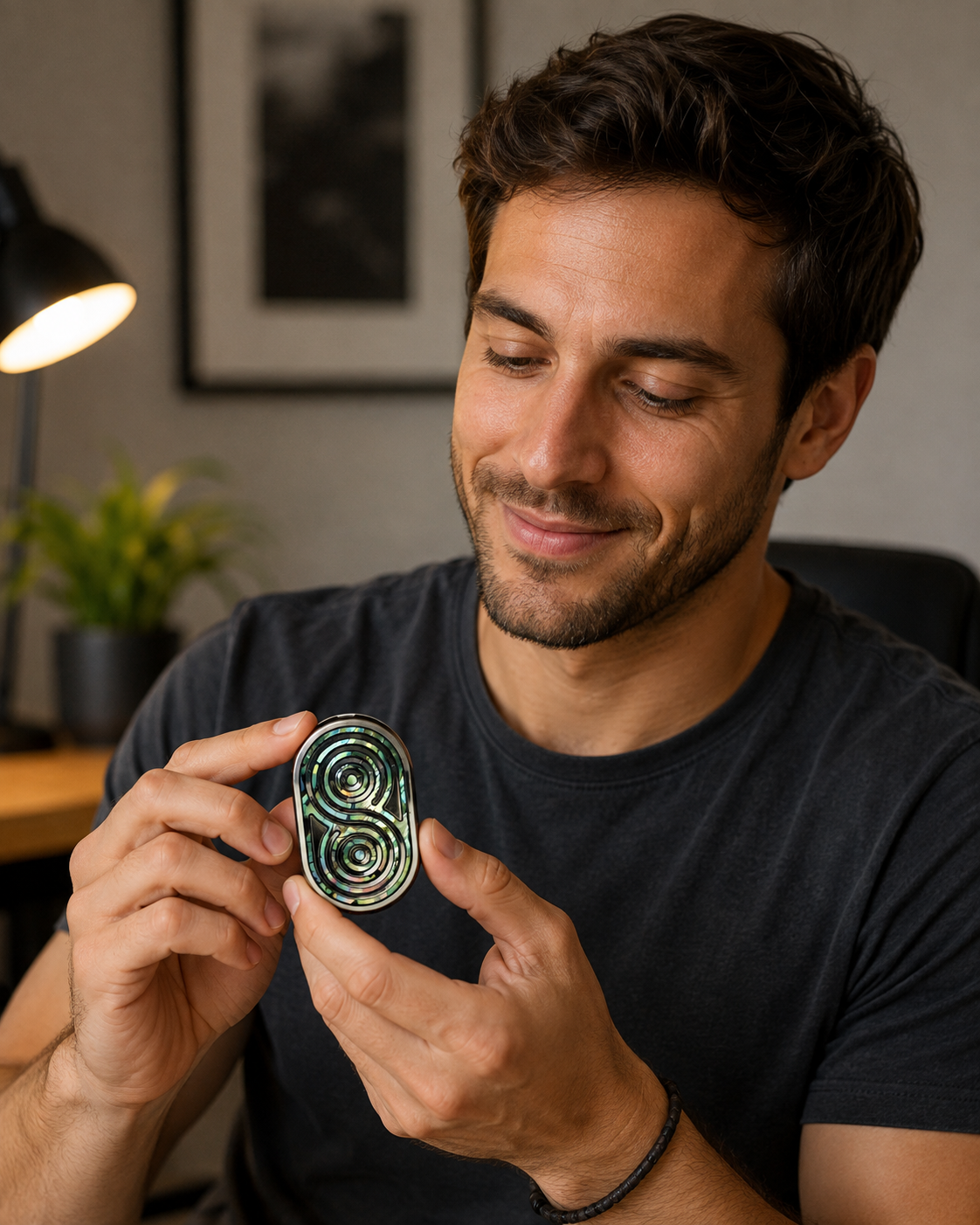 fidget carte luxe mains homme