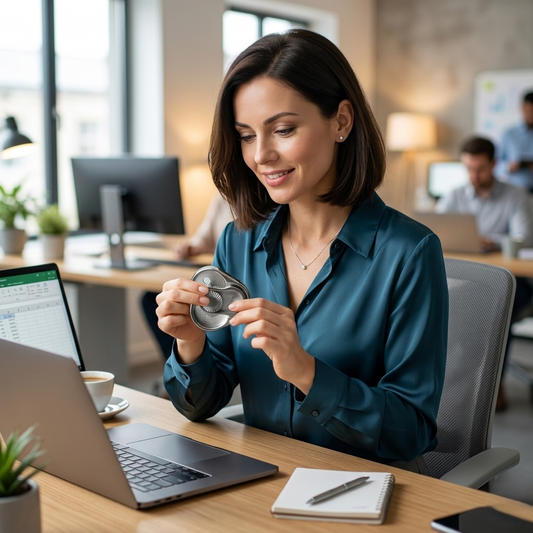 fidget spinner arrondi femme travail
