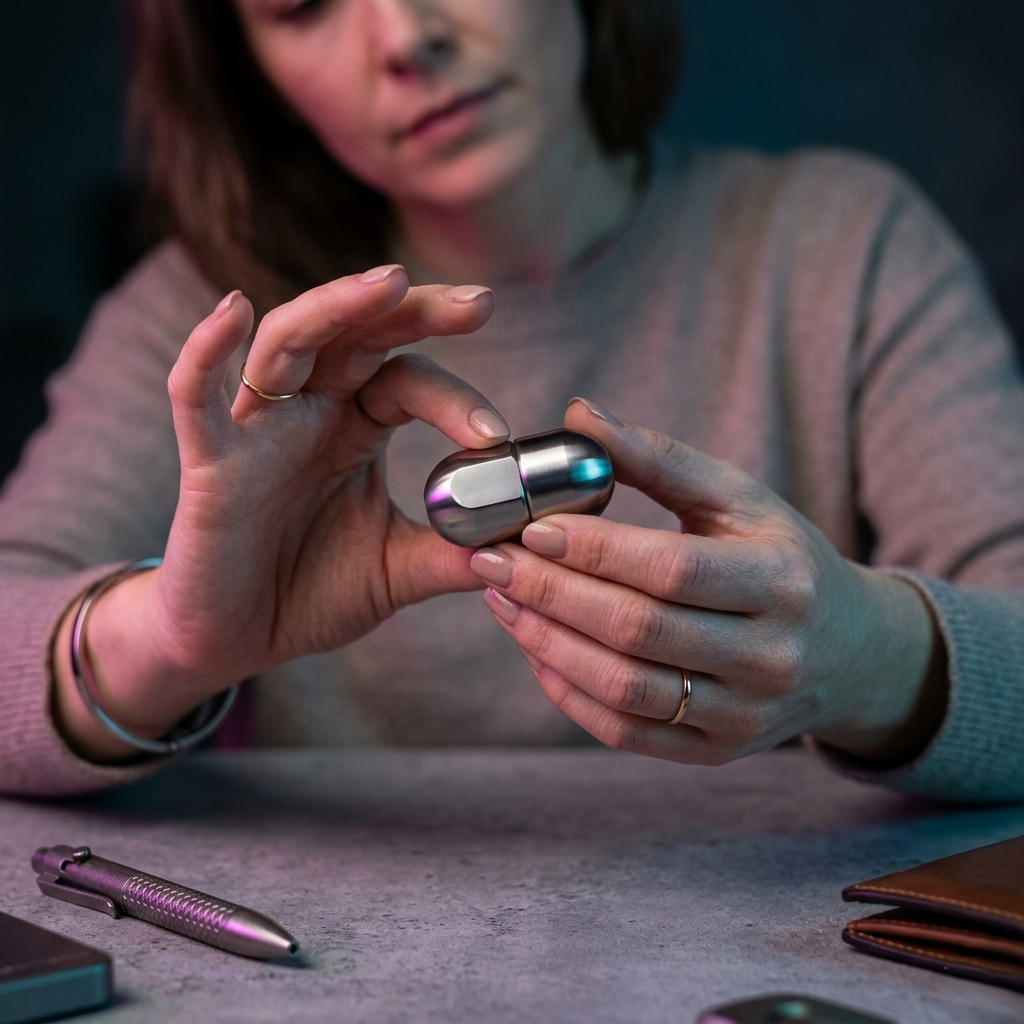 fidget spinner capsule mains femme