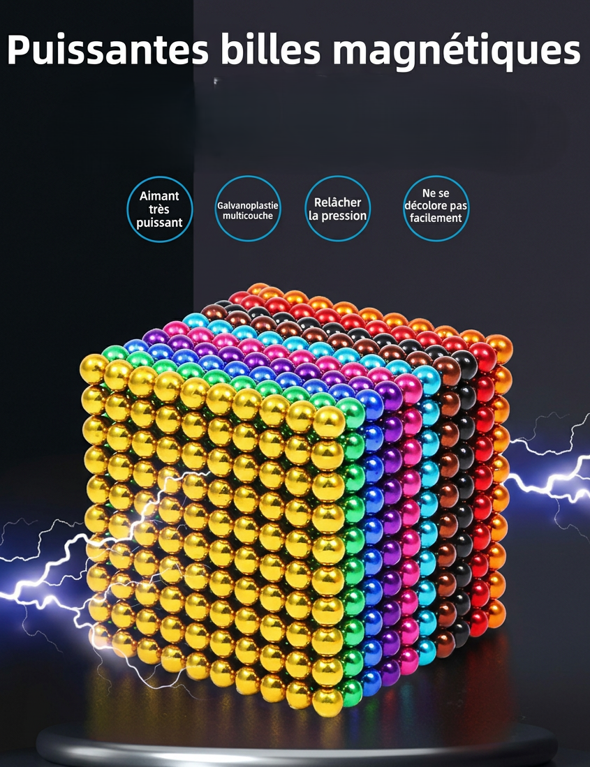 fidget toys cube magnétique descriptif_