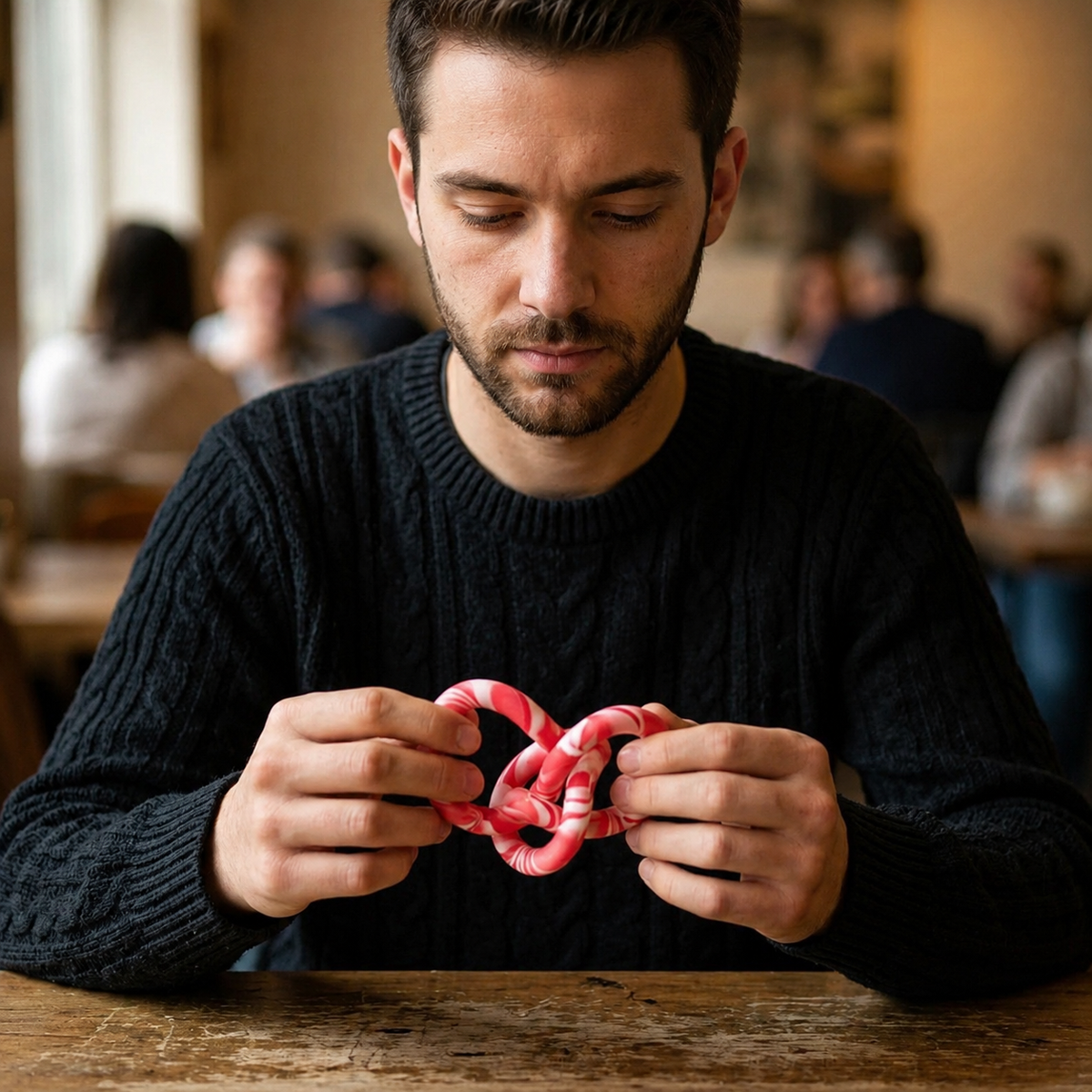 fidget toys tangel mains homme