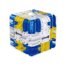 jouet anti stress cube labyrinthe bleu
