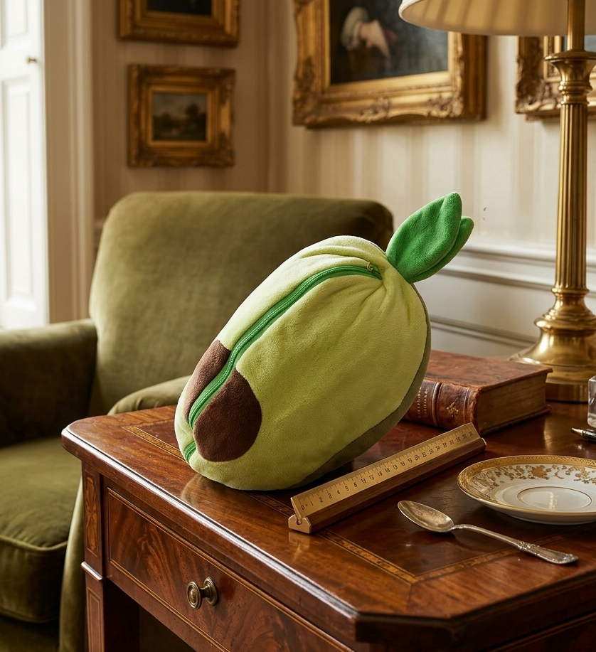 peluche anti stress ane en avocat