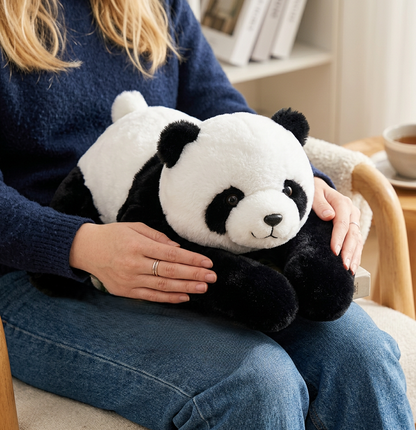peluche leste -panda genoux femme