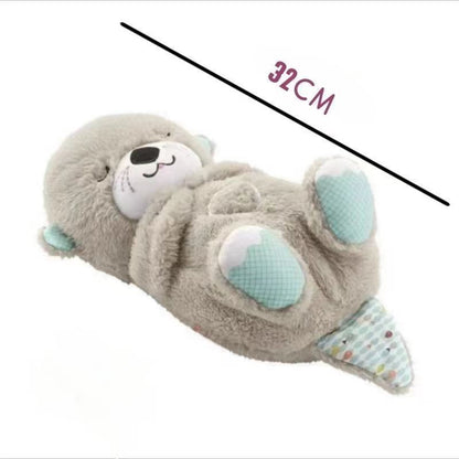 peluche loutre qui respire mesure