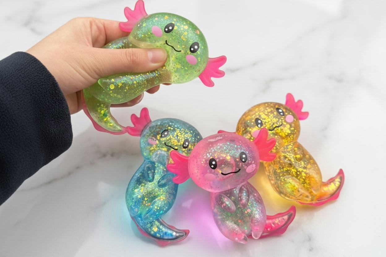 squishy axolotl choix couleur