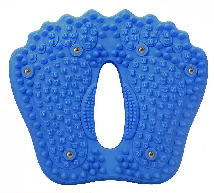 tapis d acupression gonflable compact bleu