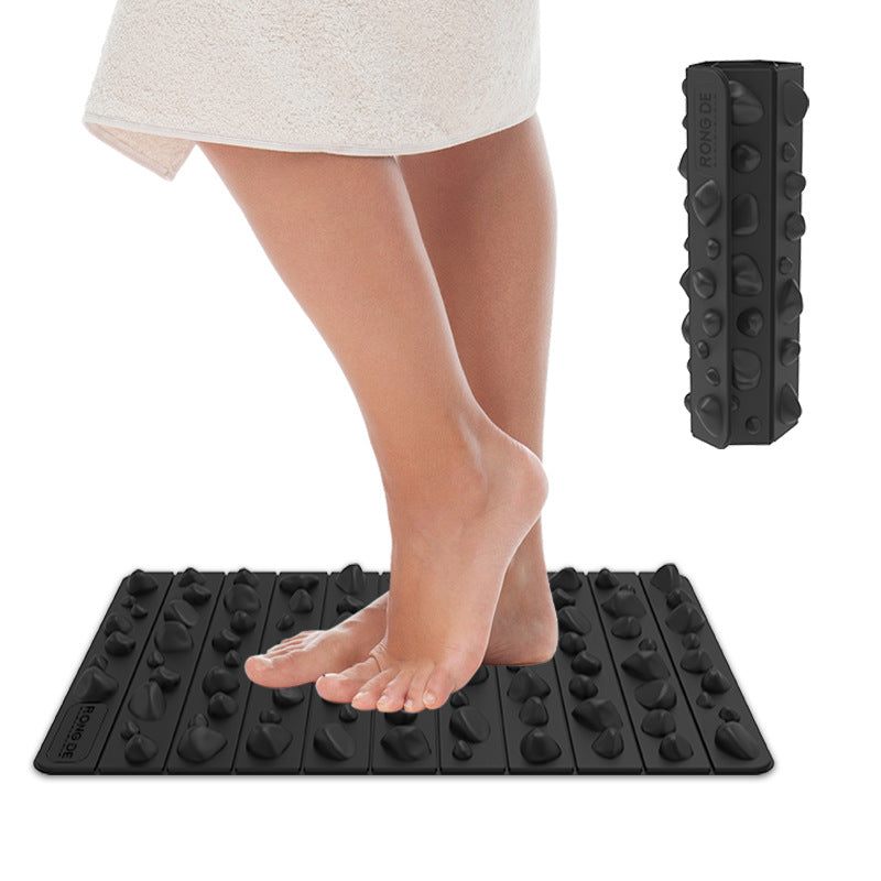 tapis d acupression noir pied