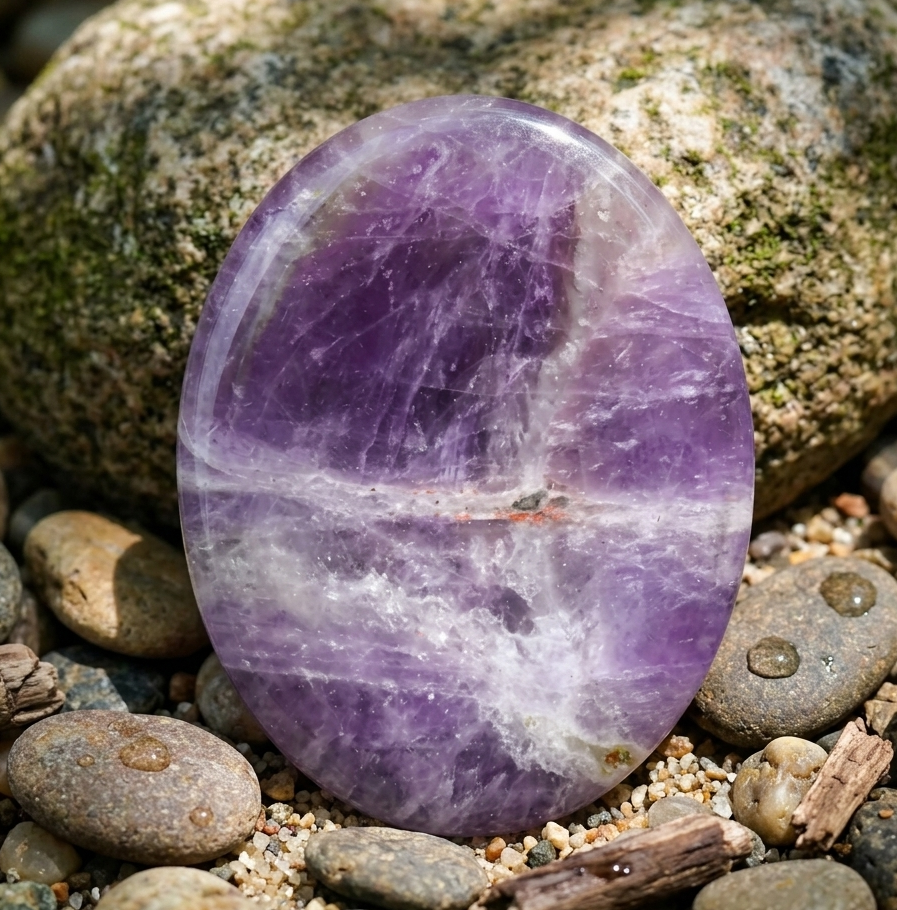 worrying stone pierre pouce amethyste