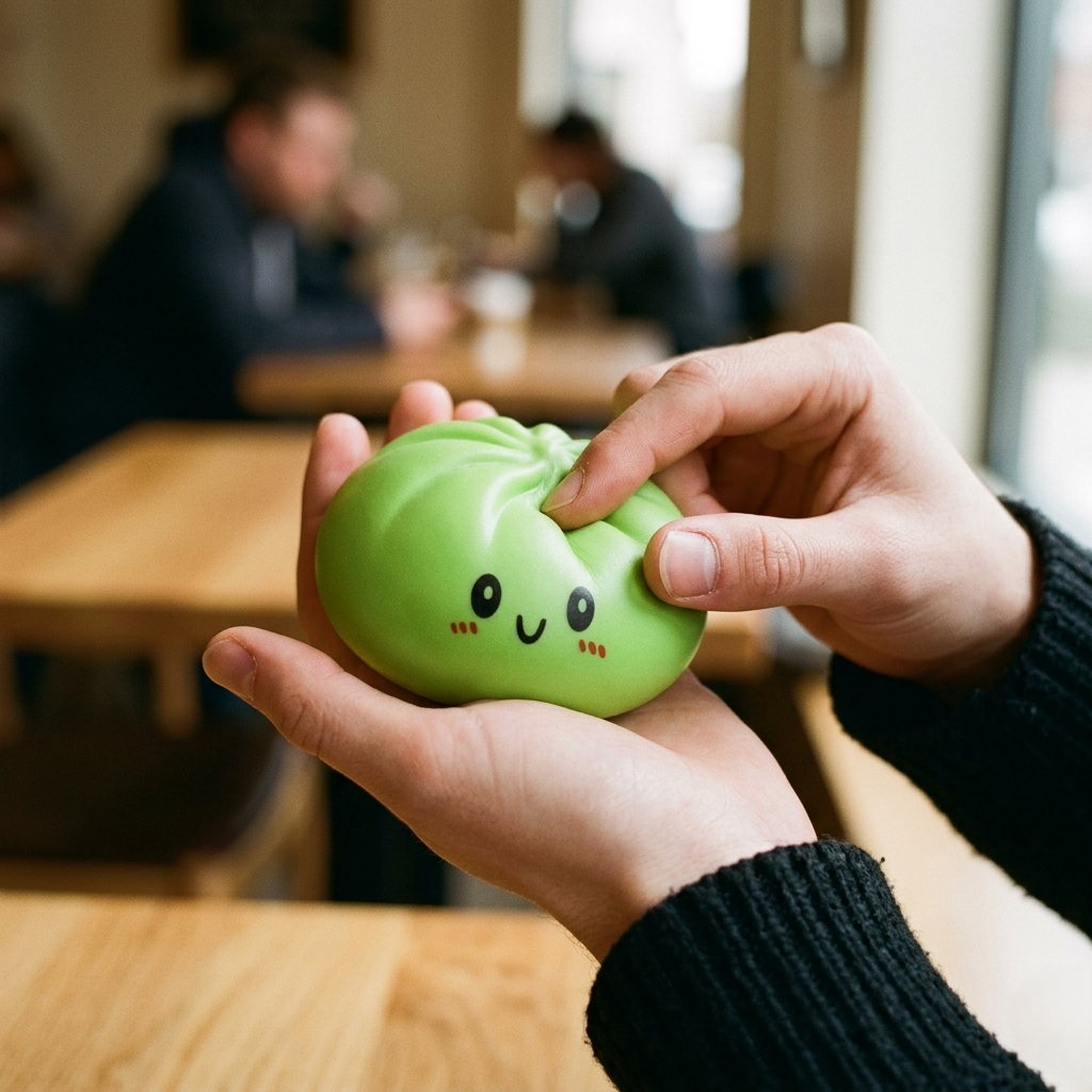 yoyo squishy vert mains